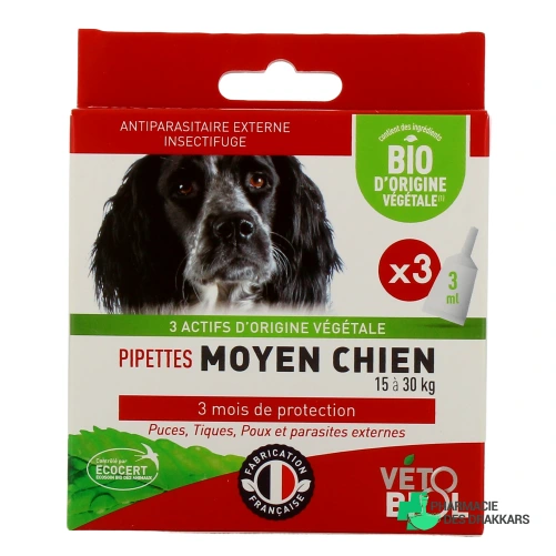Biovetol Antiparasitaire Pipettes Chien