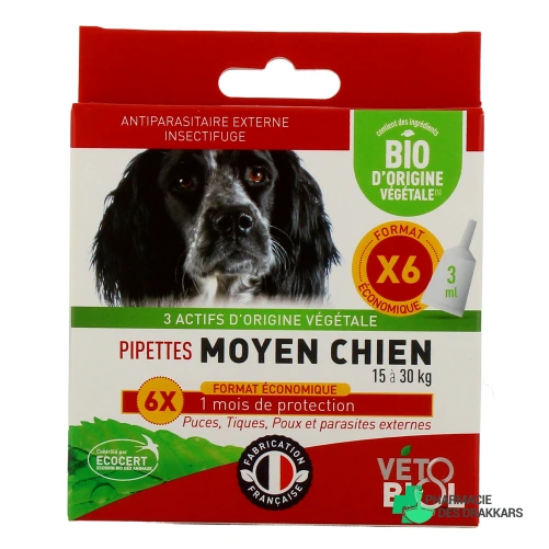 Biovetol Antiparasitaire Pipettes Chien