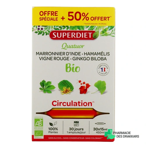 Super Diet Quatuor Circulation Bio - Vue 360°