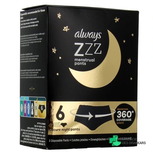 Always Zzz Culotte Menstruelle Jetable de Nuit