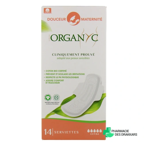 Organyc Serviettes Douceur Maternité