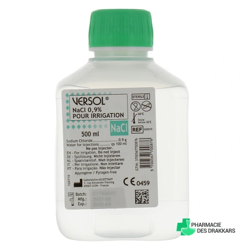 Versol NaCl 0,9% Solution pour Irrigation