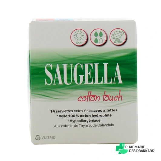 Saugella Cotton Touch Serviettes Extra-Fines