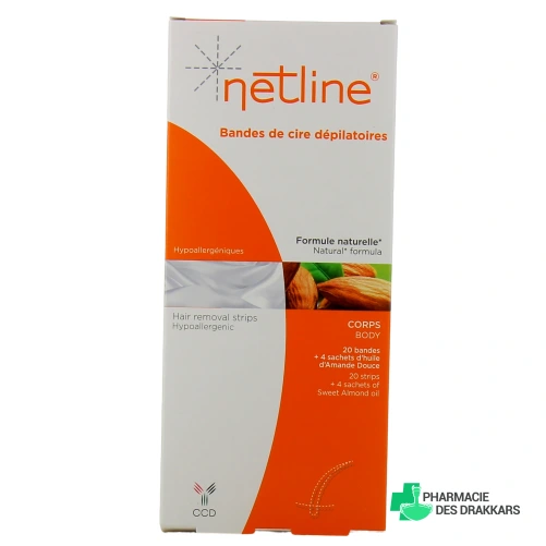 Netline Bandes de cire dépilatoires corps