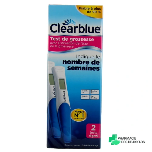 Clearblue Test De Grossesse Digital Estimation De l'Âge De Grossesse - Vue 360°