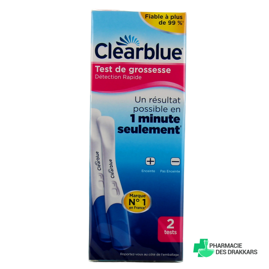 Test de grossesse détection rapide Clearblue