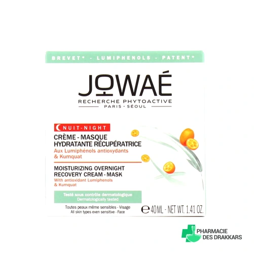 Jowaé Crème-Masque Nuit Hydratante Récupératrice
