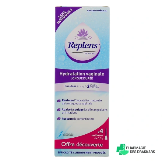 Replens Gel Vaginal Hydratation Longue Durée