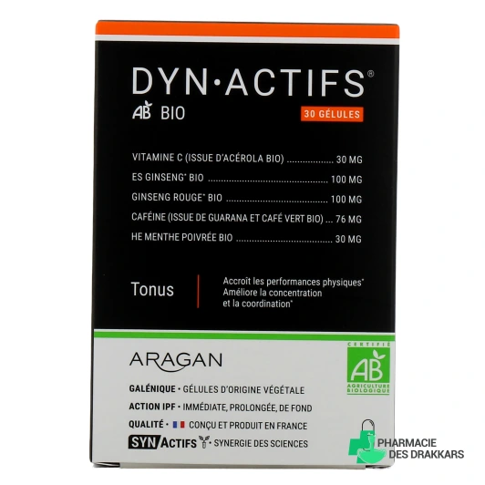 Synactifs Dyngreen Tonus 30 gélules Bio