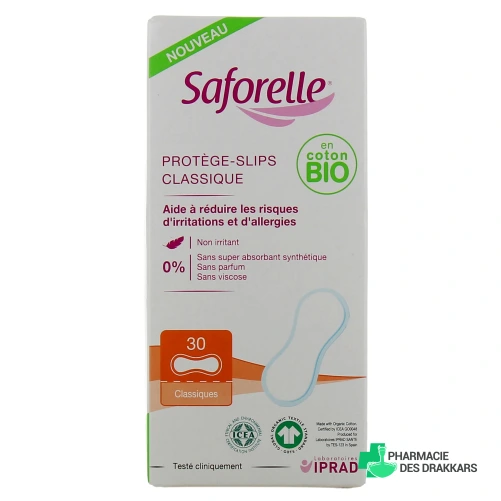Saforelle Protège-Slip Coton Bio - Vue 360°