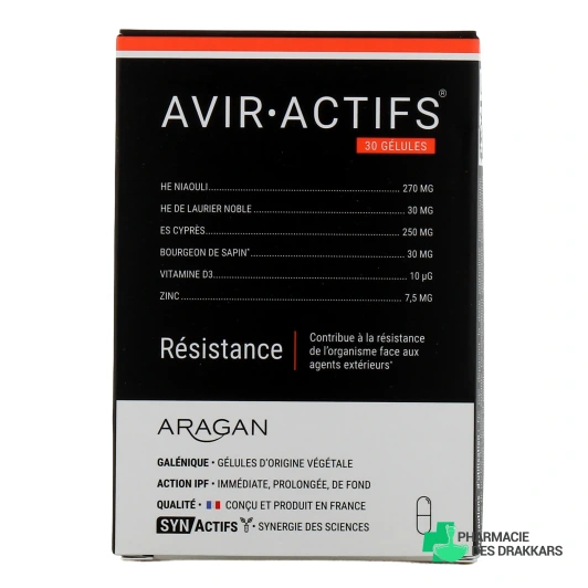 Synactifs Avir Actifs Résistance 30 gélules