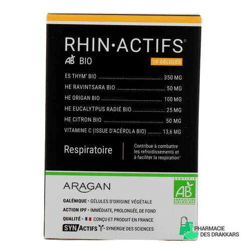 Synactifs Rhin Actifs Bio Respiratoire