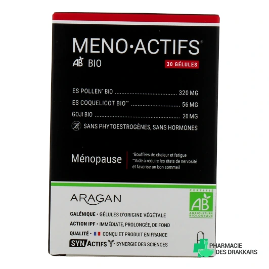 Synactifs Meno Actifs Bio Ménopause