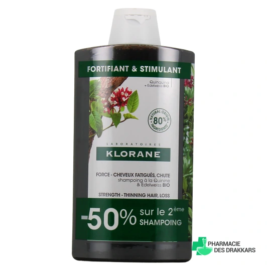 Klorane Shampoing à la Quinine et Edelweiss Bio
