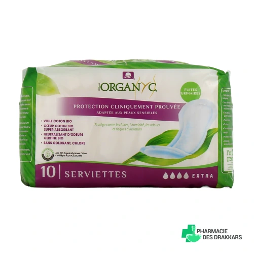 Organyc Protections Fuites Urinaires Bio