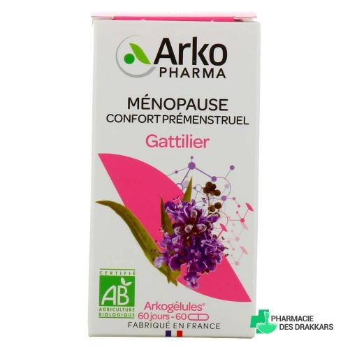 Arkogélules Gattilier Bio Confort Prémenstruel Ménopause