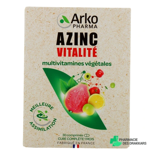 Azinc Vitalité Multivitamines Végétales
