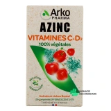 Azinc Vitamines C + D3 100 % végétales - Vue 360°