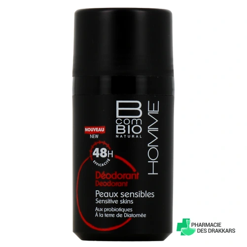 B com Bio Homme Déodorant 48h Peaux Sensibles