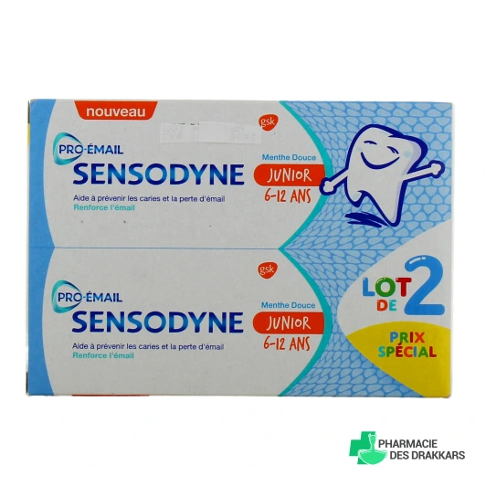 Sensodyne Junior Pro-émail Dentifrice 6-12 ans