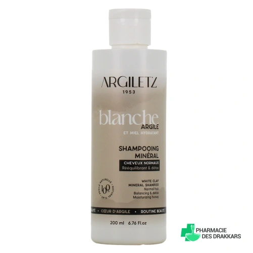 Argiletz Shampooing Cheveux Normaux à l'argile blanche
