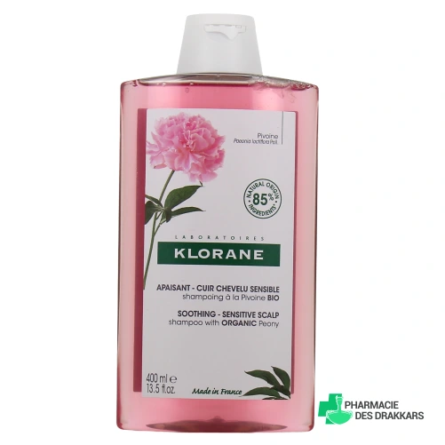Klorane Shampoing Apaisant à la Pivoine - Vue 360°
