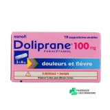 Doliprane Suppositoire - Vue 360°