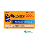 Doliprane Suppositoire - Vue 360°