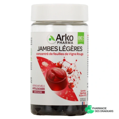 Arkopharma Jambes Légères Vigne Rouge Gummies