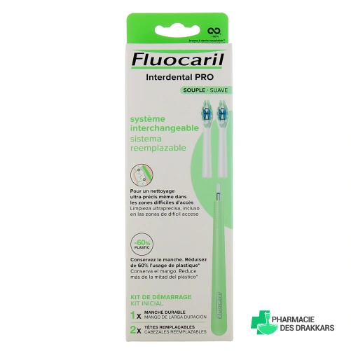 Fluocaril Interdental Pro Brosse à Dents Tête Remplaçable