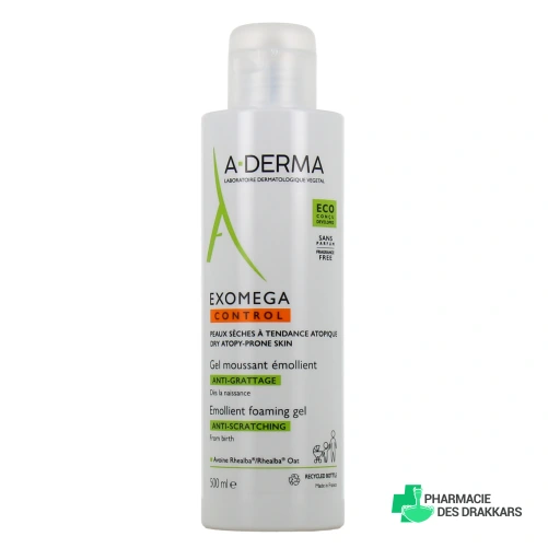 A-Derma Exomega Control Gel Moussant Emollient Anti-Grattage