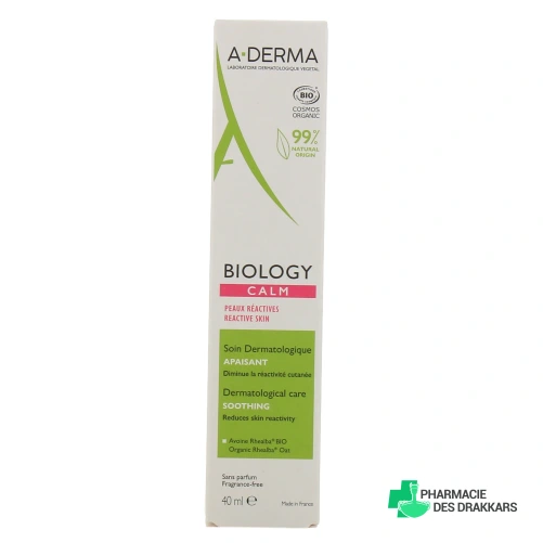 A-Derma Biology Calm Soin Dermatologique Apaisant Bio