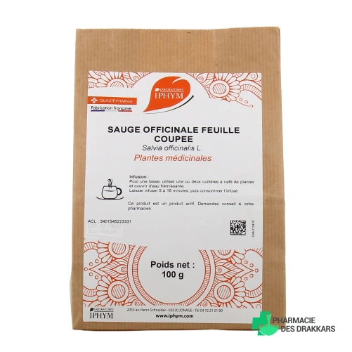 Iphym Sauge Officinale Feuille Coupée