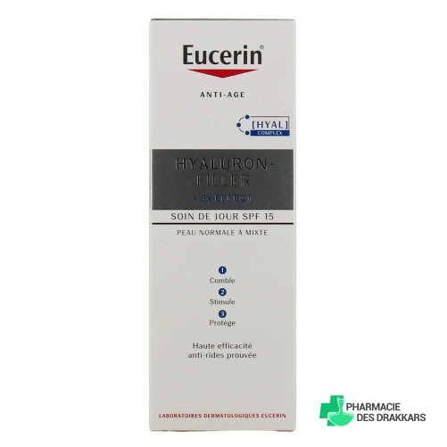 Eucerin Hyaluron-Filler 3X Effect SPF 15 Soin de jour Peau normale à mixte