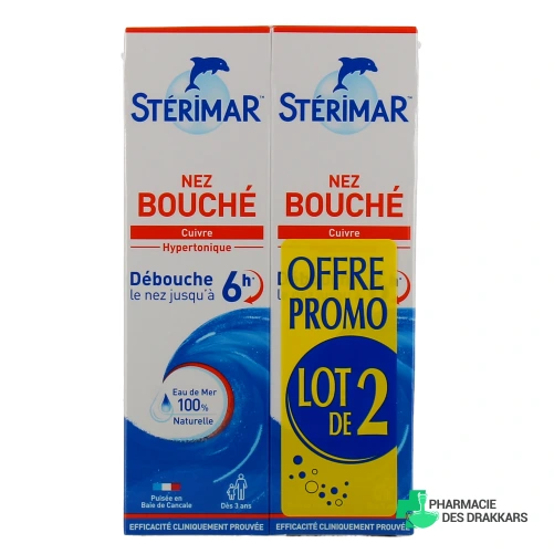 Stérimar Nez Bouché Cuivre Hypertonique
