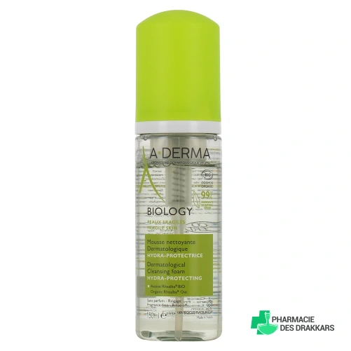 A-Derma Biology Mousse Nettoyante Dermatologique Bio