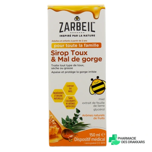 Zarbeil Sirop Toux et Mal de Gorge