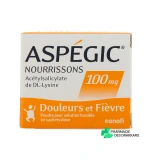 Aspégic Enfants & Nourrissons 100 & 250 mg - Vue 360°