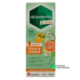 Hexaphyto Sirop Toux & Gorge Enfant - Vue 360°