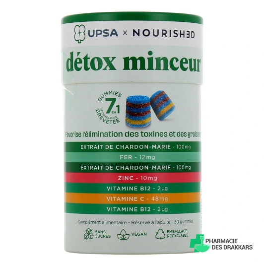 UPSA Gummies 7 en 1 Détox Minceur