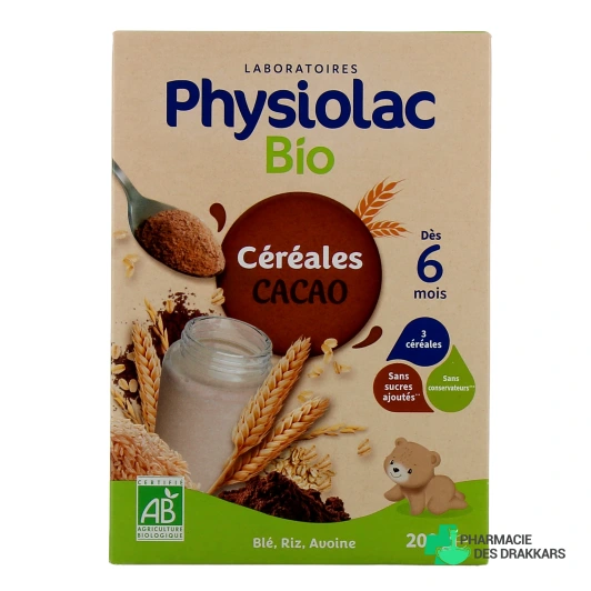 Physiolac Bio Céréales Cacao