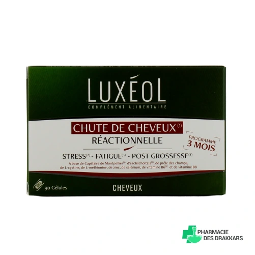 Luxéol Chute de Cheveux Réactionnelle Gélules