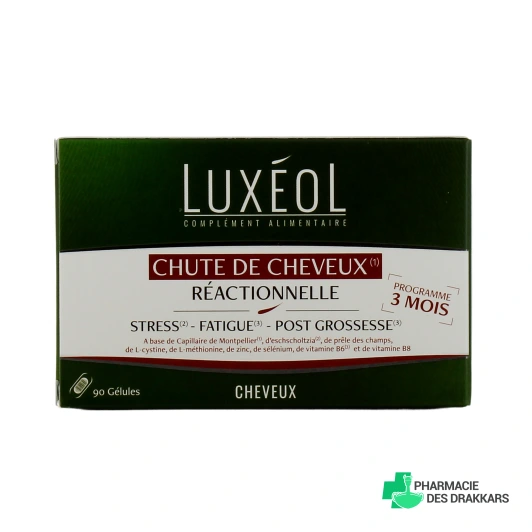 Luxéol Chute de Cheveux Réactionnelle Gélules