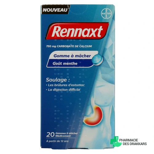 Rennaxt Gomme à Mâcher Goût Menthe