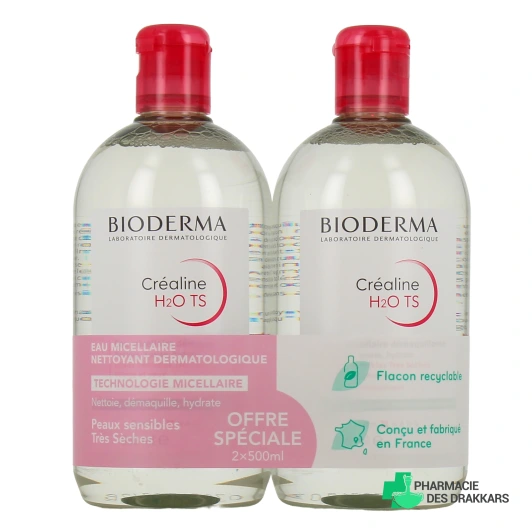 Bioderma Créaline H2O TS Eau micellaire démaquillante