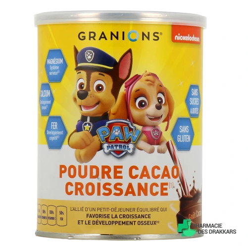 Granions Kid Pat Patrouille Poudre Cacao Croissance