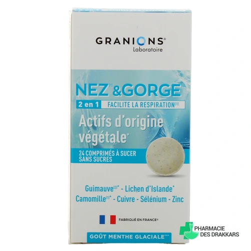 Granions Nez & Gorge 2 en 1 Comprimés à sucer