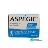 Aspégic 500 mg - Vue 360°