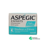 Aspégic Enfants & Nourrissons 100 & 250 mg - Vue 360°