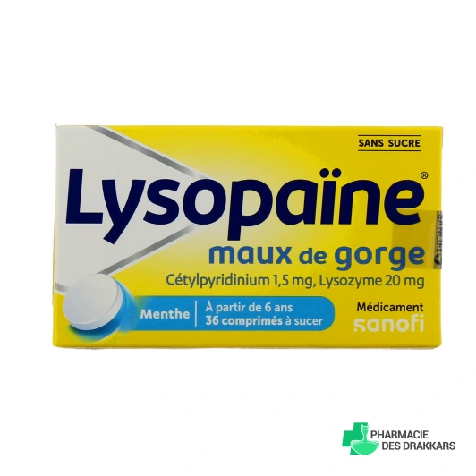 Lysopaïne Maux de Gorge